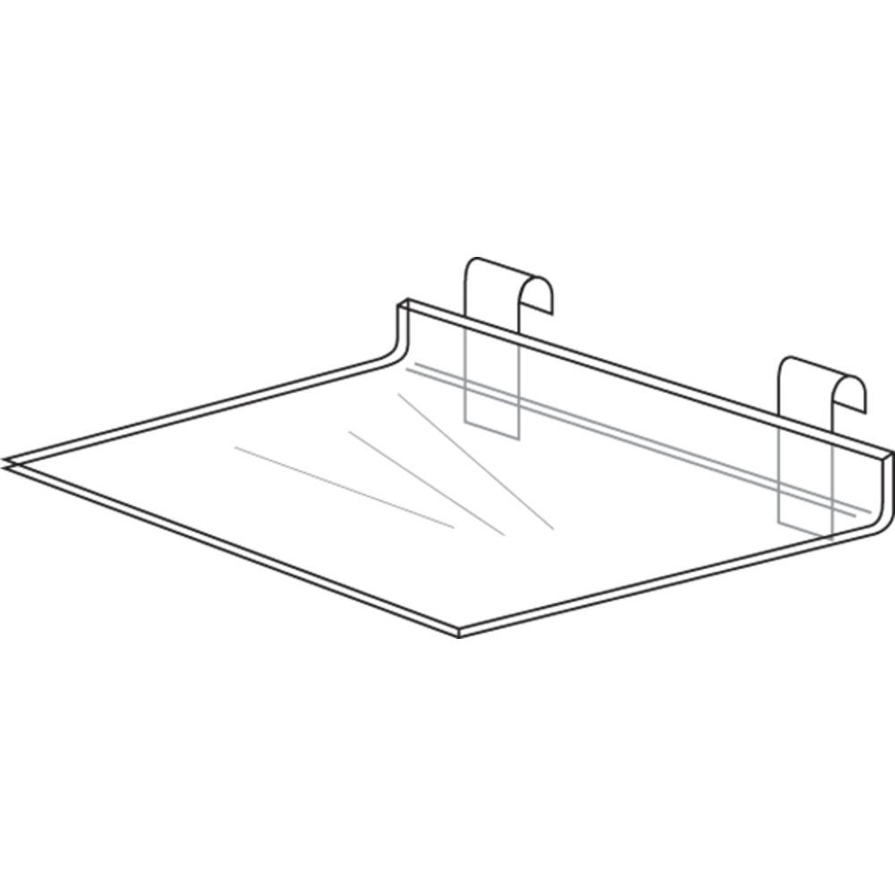 24 inch online acrylic shelf