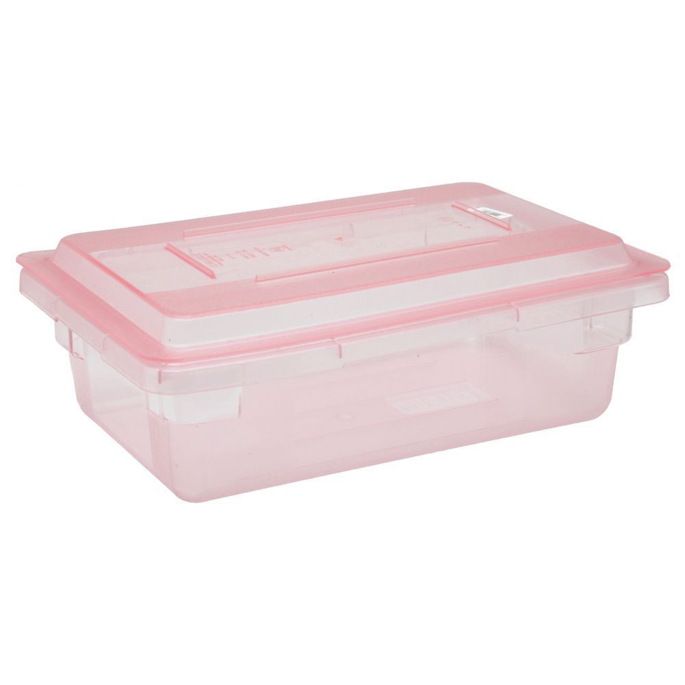 HUBERT® 5 gal Clear Plastic Half Size Food Storage Box - 18L x