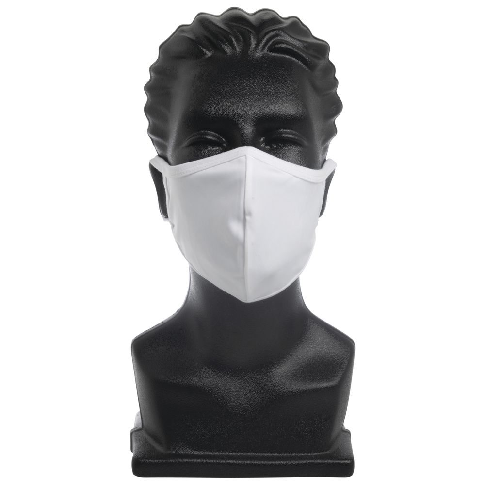 FACEMASK, PROTECTIVE FABRIC, WHT 10/BG