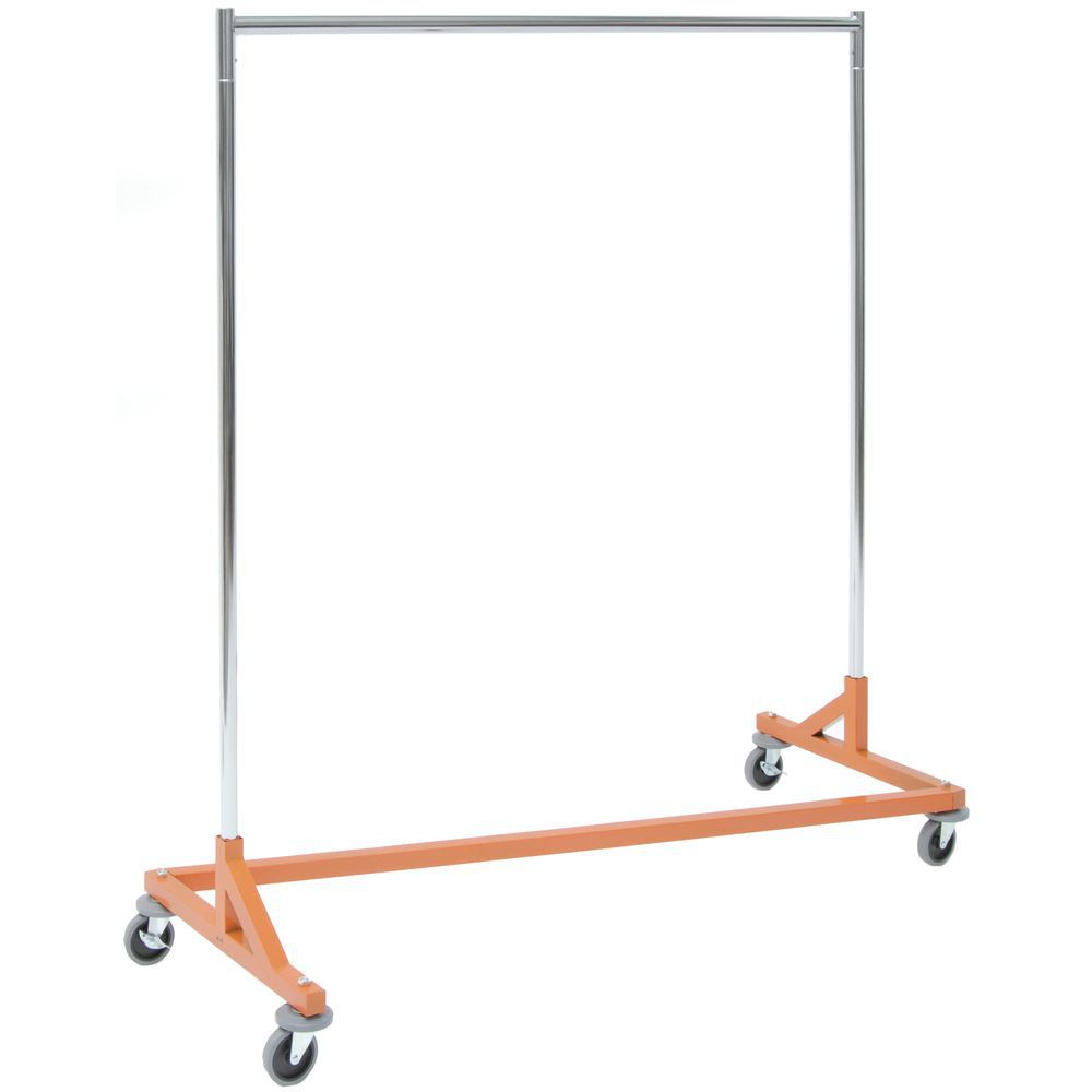 Econoco Commercial Garment Rack (Z Rack) Rolling Clothes Rack, Z Rack