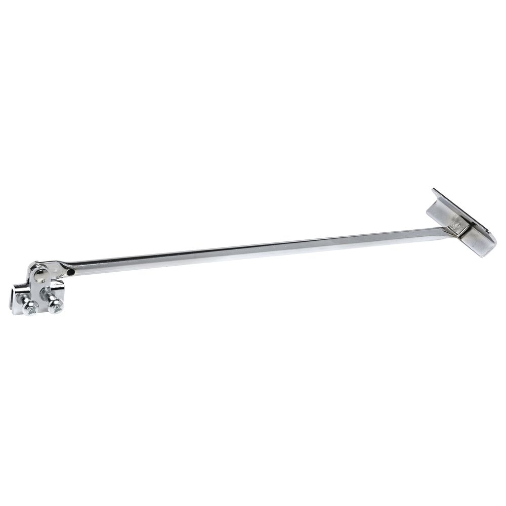 CHROME STRAIGHT ARM & ADJUSTABLE ARM HOOK FOR UPRIGHT BRACKETS SHOP FITTING 