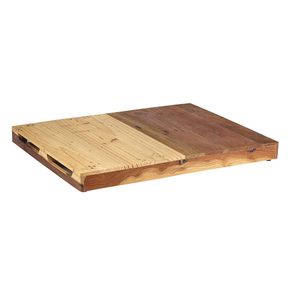 Structual Riser Wood HUBERT Rectangular Recycled Wood Riser - 24