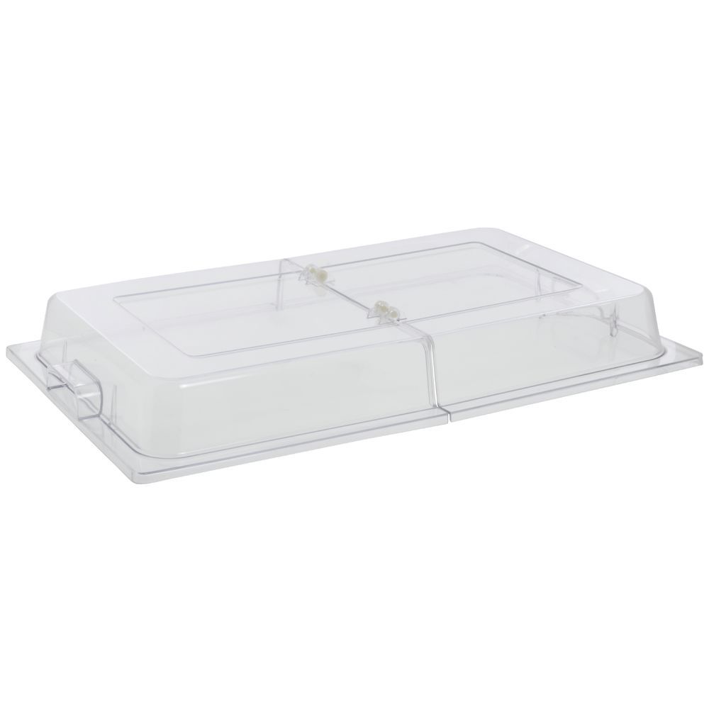 Clear Polycarbonate Flip-Top Chafing Dish Cover - 21 1/2L x 12 1