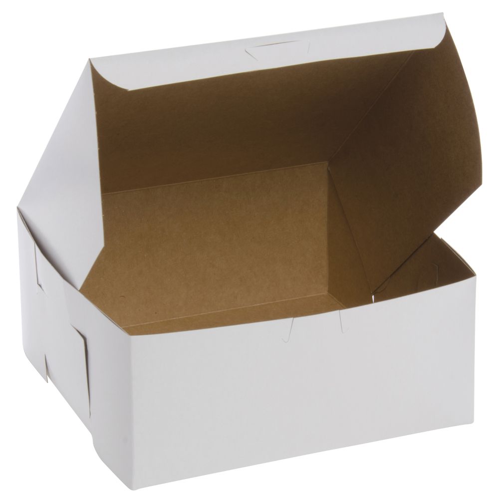 Cake Boxes Have A White Finish 