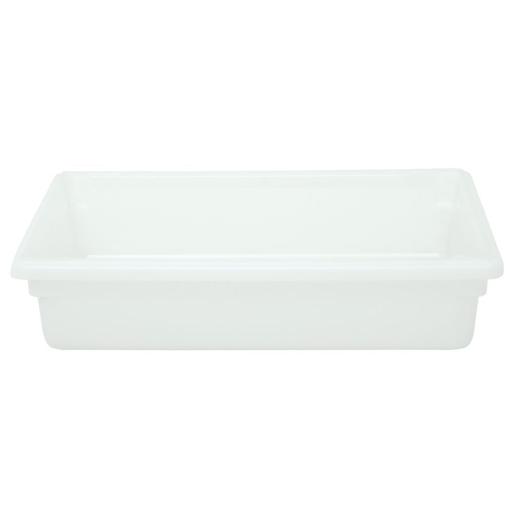 Rubbermaid FG350100WHT White Polyethylene Food Storage Box - 26 x