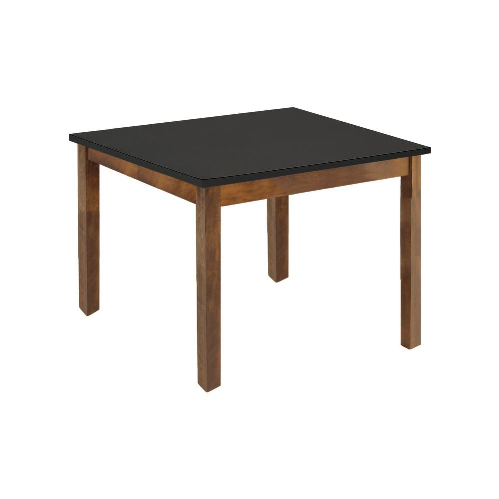TABLE, OAK/BLACK TOP, 32"X26"X28"