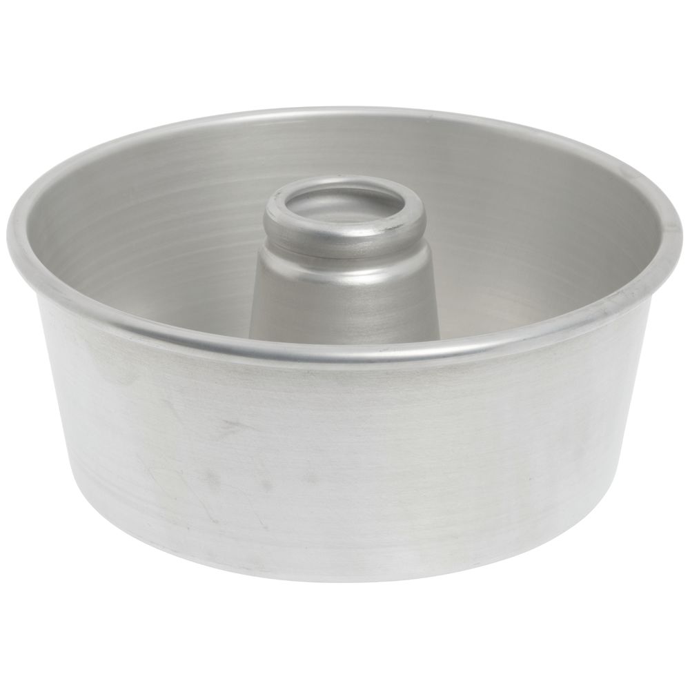 Bundy Chicago Metallic Aluminum Angel Food Cake Pan 9 1 2 Dia x 4 D