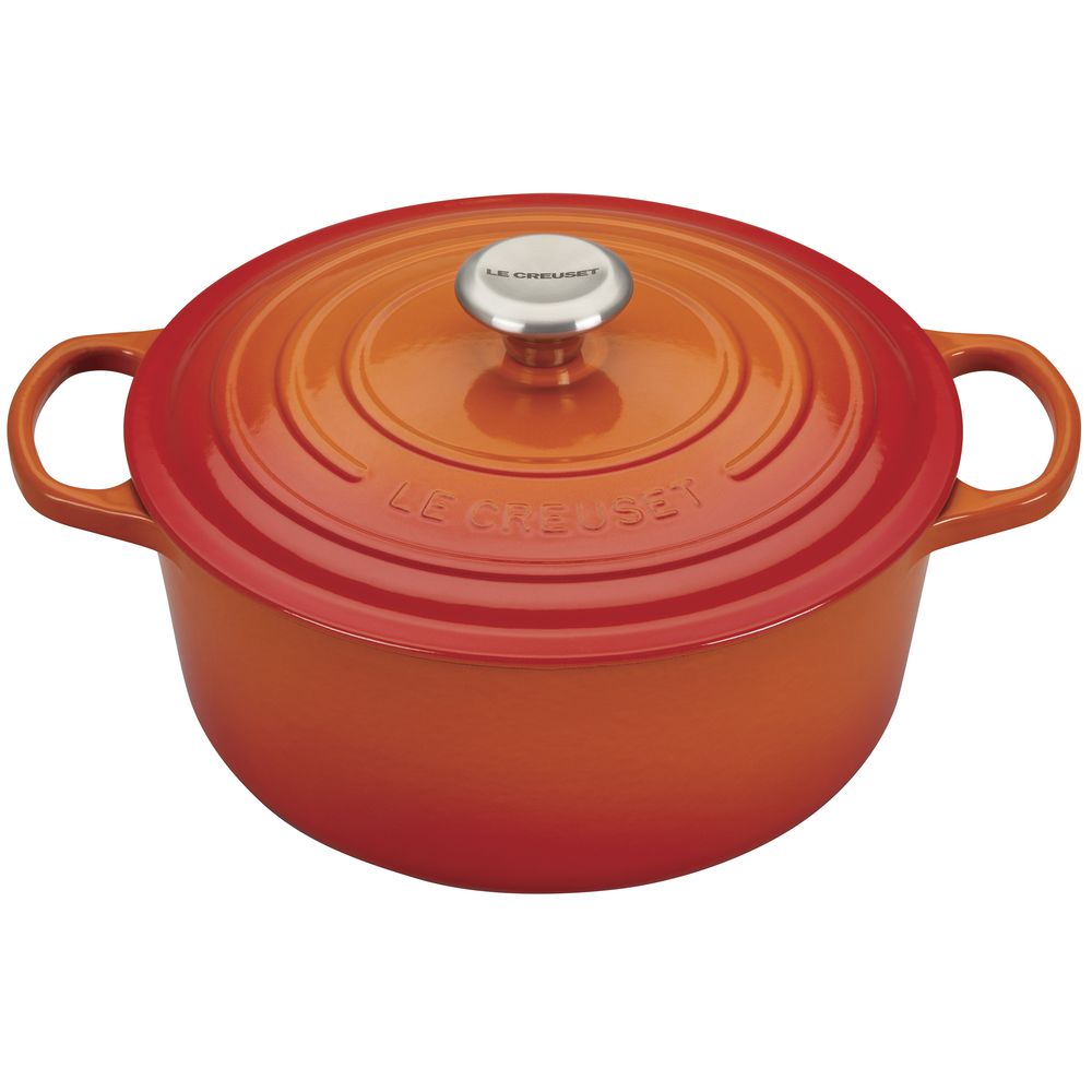 OVEN, FRENCH ROUND, FLAME, 5.5 QT CAST