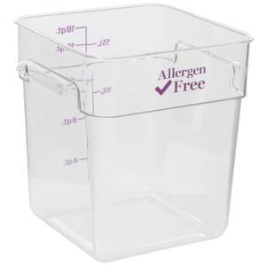 Metro MyCart™ Purple Plastic 3-Shelf Allergen Free Zone Utility