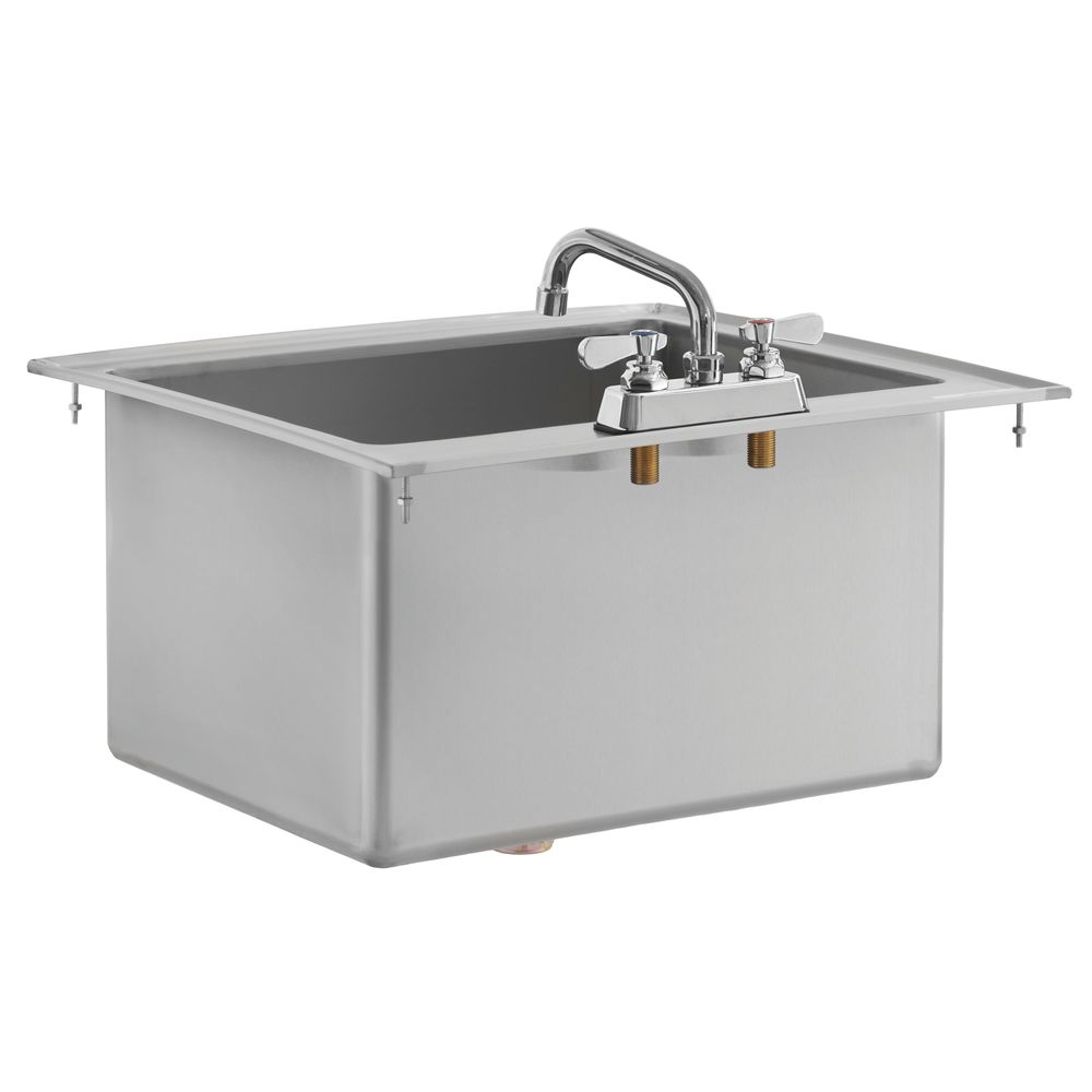 Kratos 29N-185 One-Compartment Drop-In Sink - 28