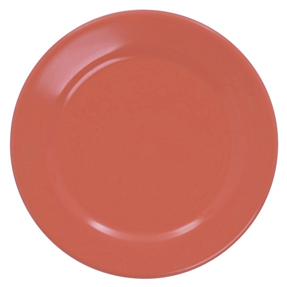 PLATE, ROUND RIM, SPRING CORAL, 6-1/2"