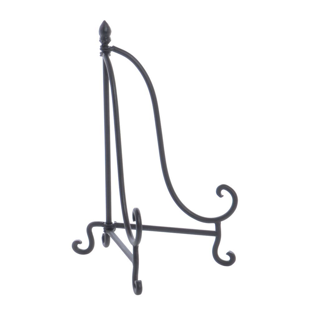 Black Wrought Iron Sign Easels Baldwin Style 9"L x 9"W x 11 1/2"H