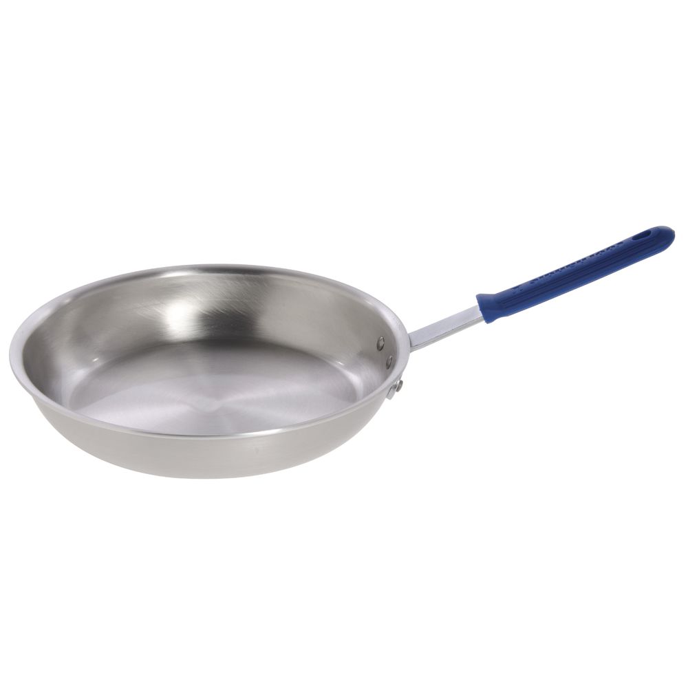 FRYPAN, W/BLUE SILICONE SLEEVE HND, 10", HB