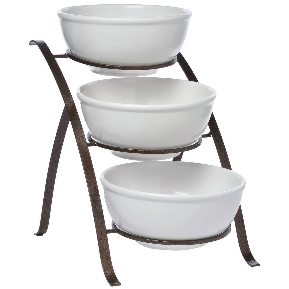 STAND, BOWL, 3-TIER, X-PRESSLY BAMBOO