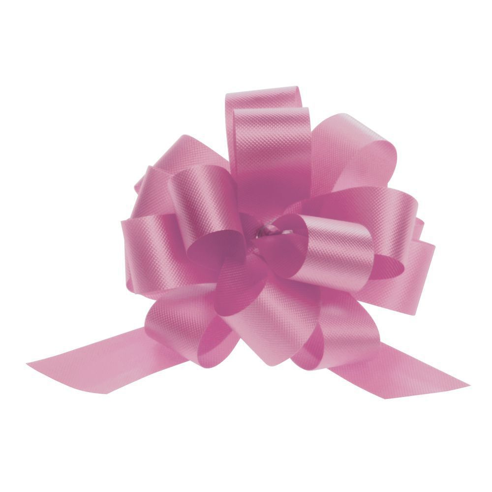 Flora Satin Rapidbow Pink Bow 4"