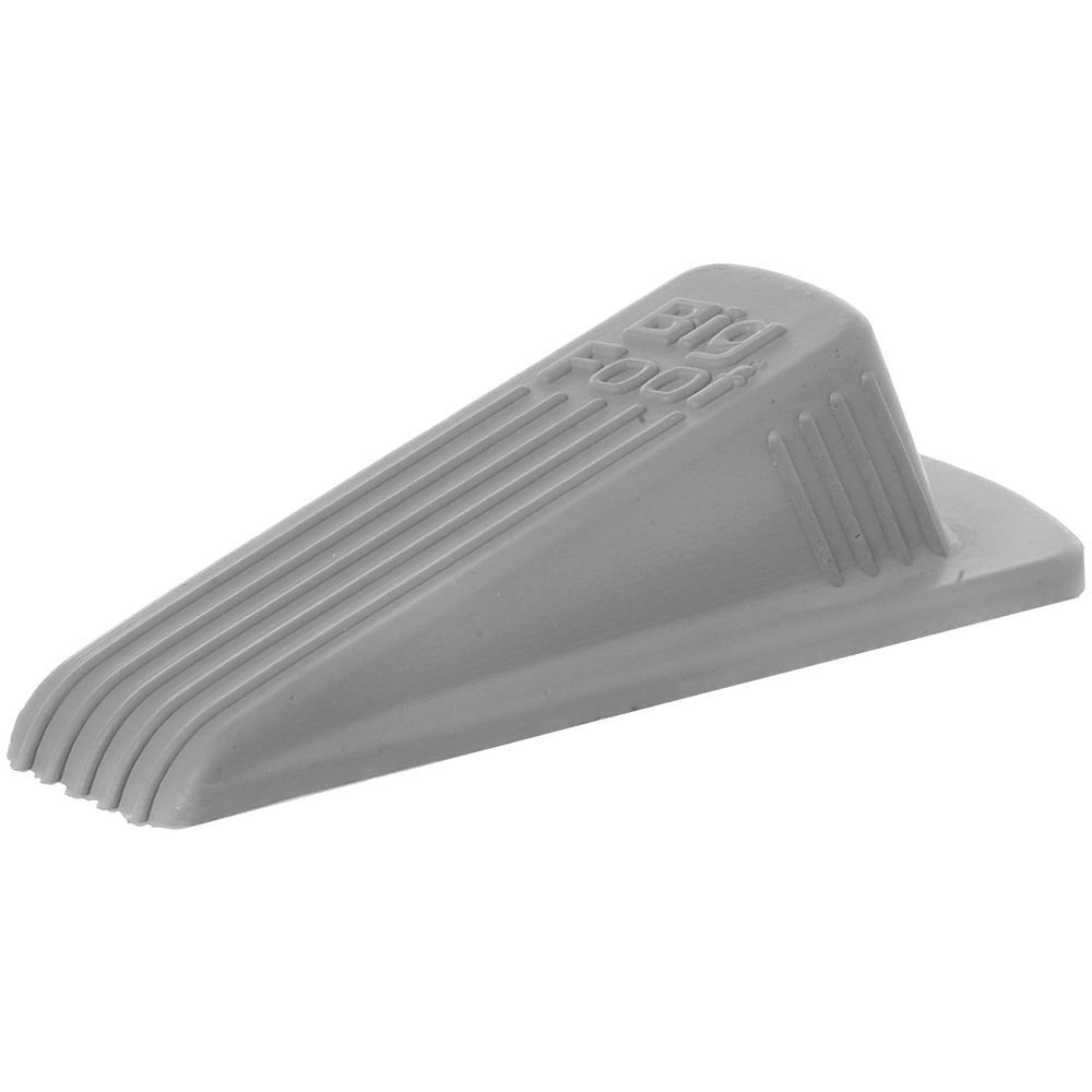 Grey Rubber Door Stop - 4 1/2L x 2 1/8W x 1 1/4H