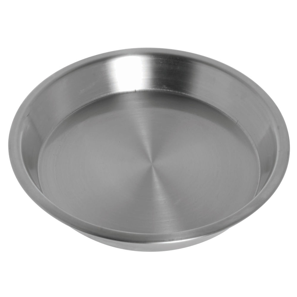 PLATE, SERVING, STAINLESS STEEL, 10" DIA