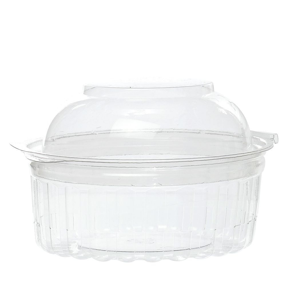 CUP, CLEAR, 8 OZ, DELI, W/HINGED DOME