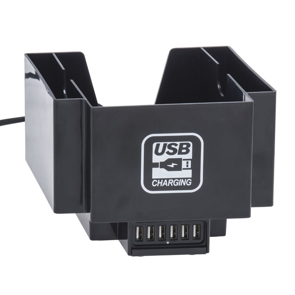 Chef Master Black Plastic Bar Charger Caddy 7 1 2 L X 5 1 2 W X