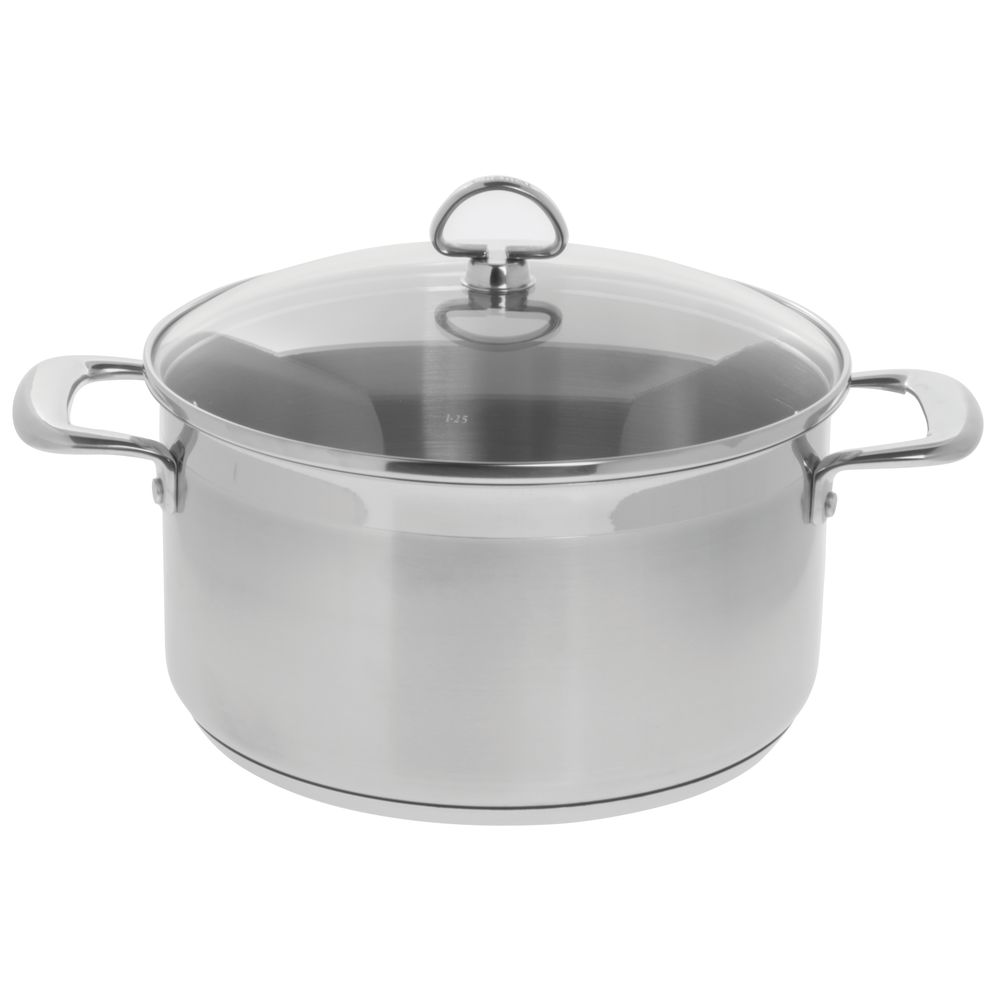 Chantal Induction 21 Steel 6 Quart Casserole with Glass Lid