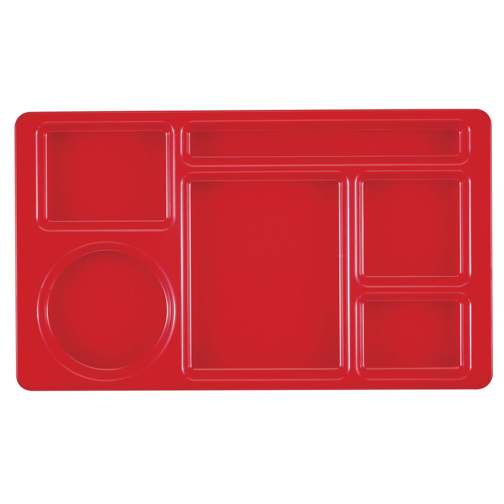 TRAY, COMPARTMENT, RED, 8.75X15X.75
