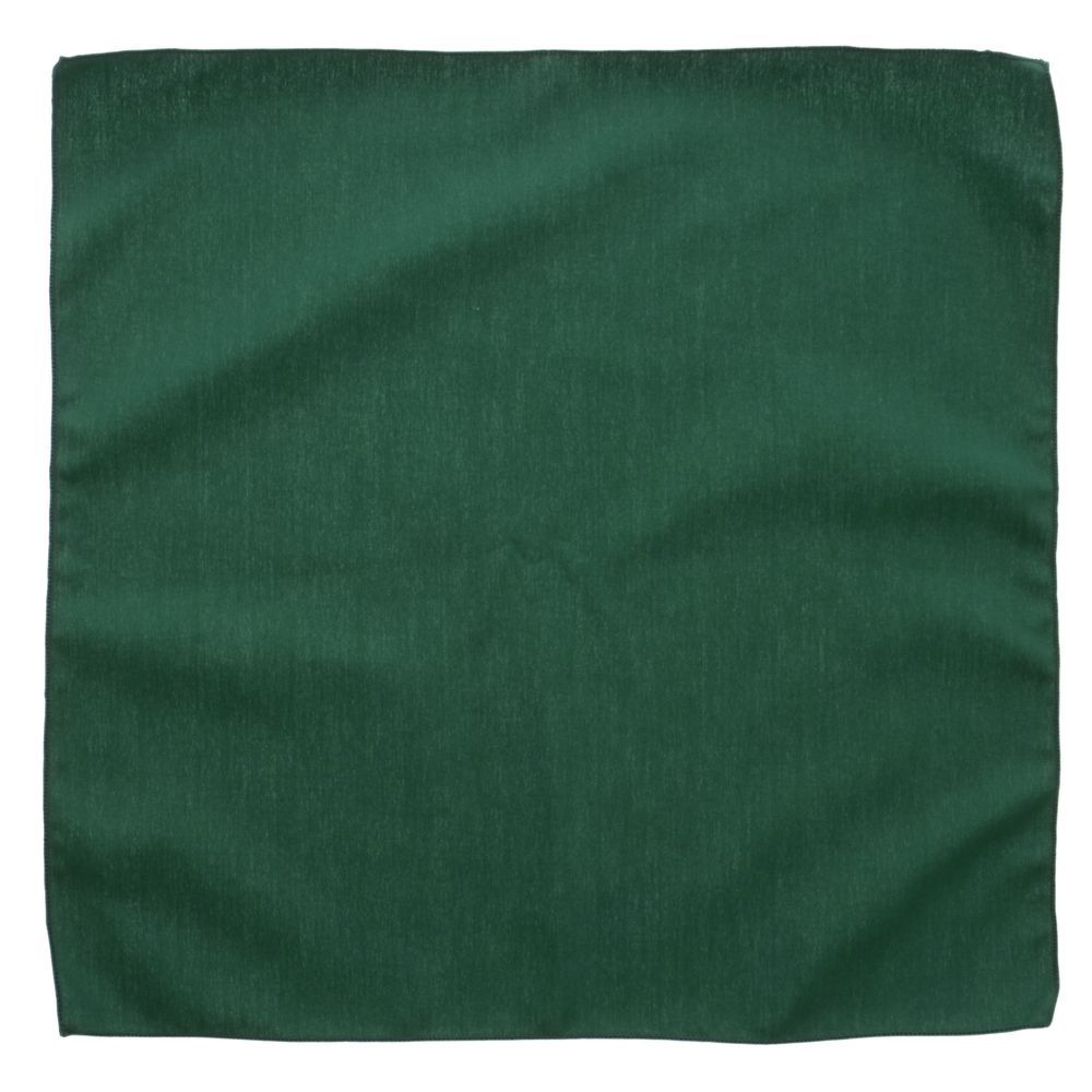 Hubert Square Hunter Green Spun Polyester Napkin - 20 x 20