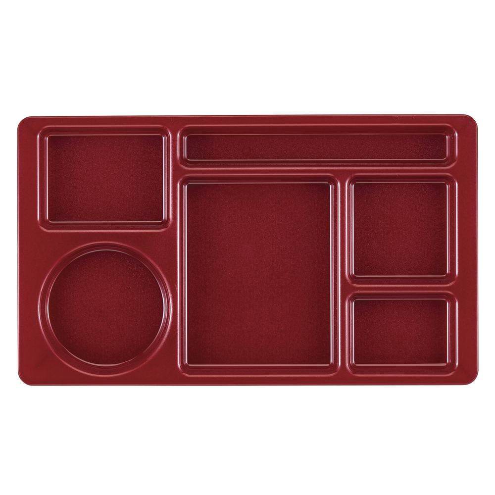 TRAY, COMPARTMENT, CRANBERRY, 8.75X15X.75