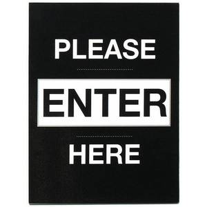 Add this Enter Here Sign to Signal the Start of a Line.