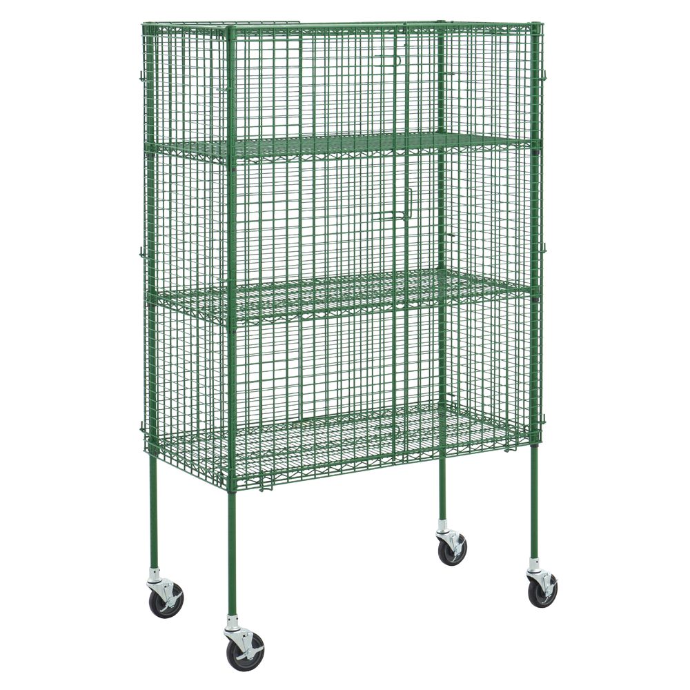 Kratos 30V-926 Green Epoxy Wire Security Cage Shelf Kit - 36