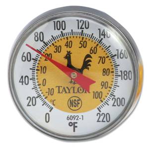 Taylor 8018N 5 Instant Read Pocket Probe Dial Thermometer 0 to 220 Degrees  Fahrenheit