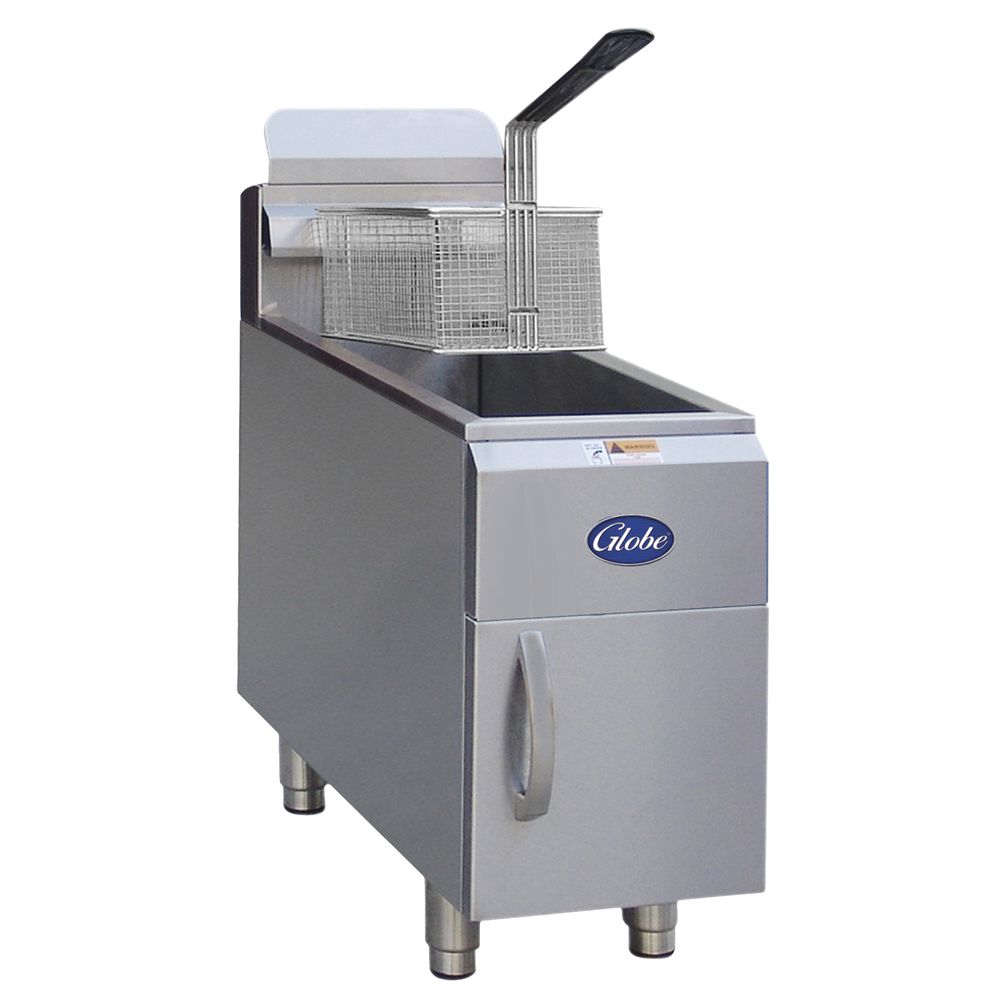 Grindmaster FMS504NAT Cecilware 50 lb Natural Gas Floor Fryer 15 1/2