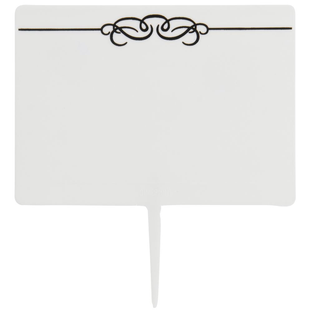 Deli Tag With Mini Black Checks Write On Style Vinyl Heat
