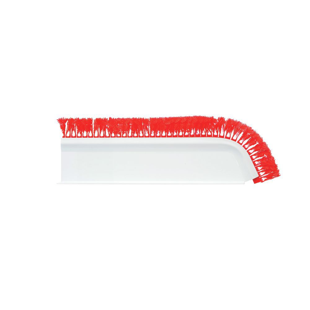 DIVIDER, ANG.WHT 3.5"X14"W/RED PARSLEY