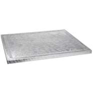 Expressly Hubert® Double-Well Swirl Aluminum Well Cover - 27 1/2