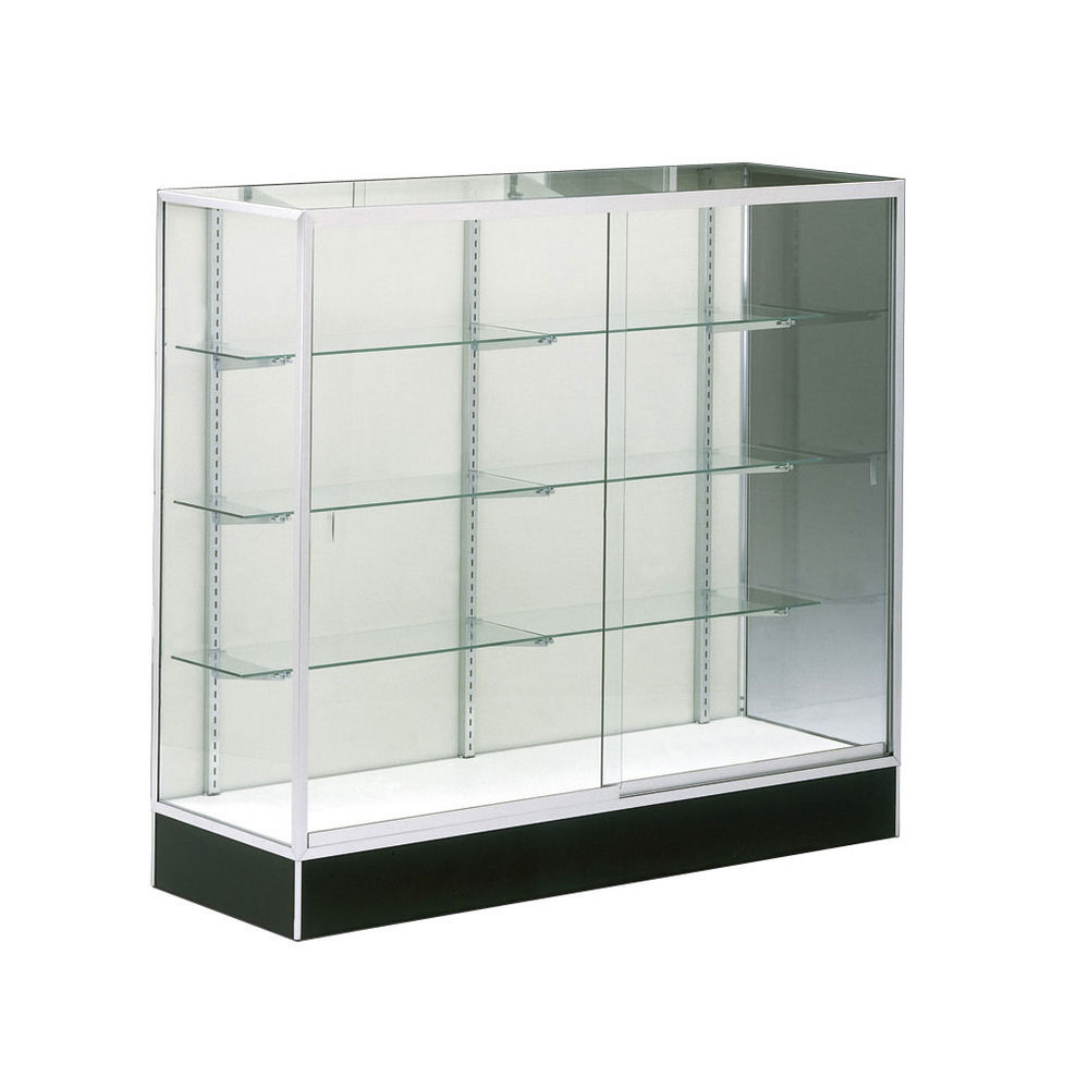 60 x 18 x 54 Glass Display Cases, Mirror