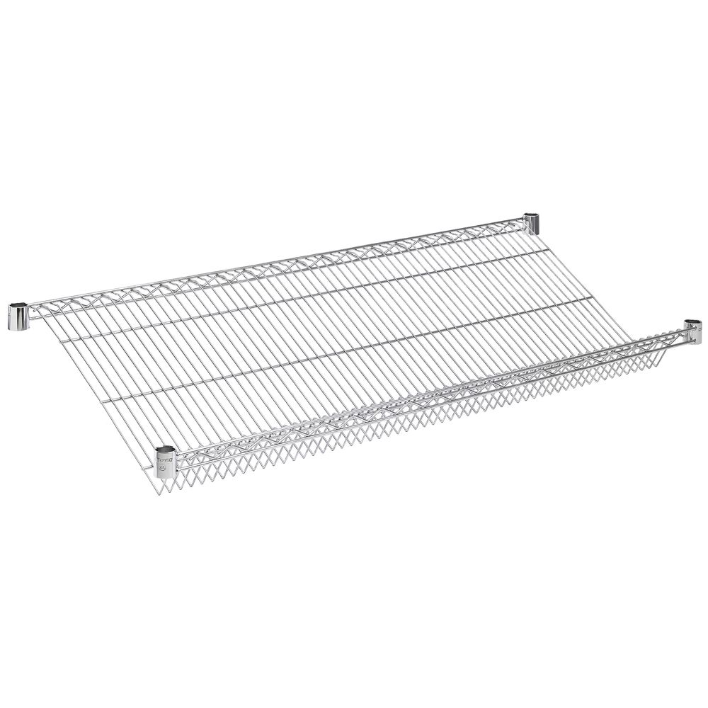 Kratos Slanted Chrome Wire Shelf - 48