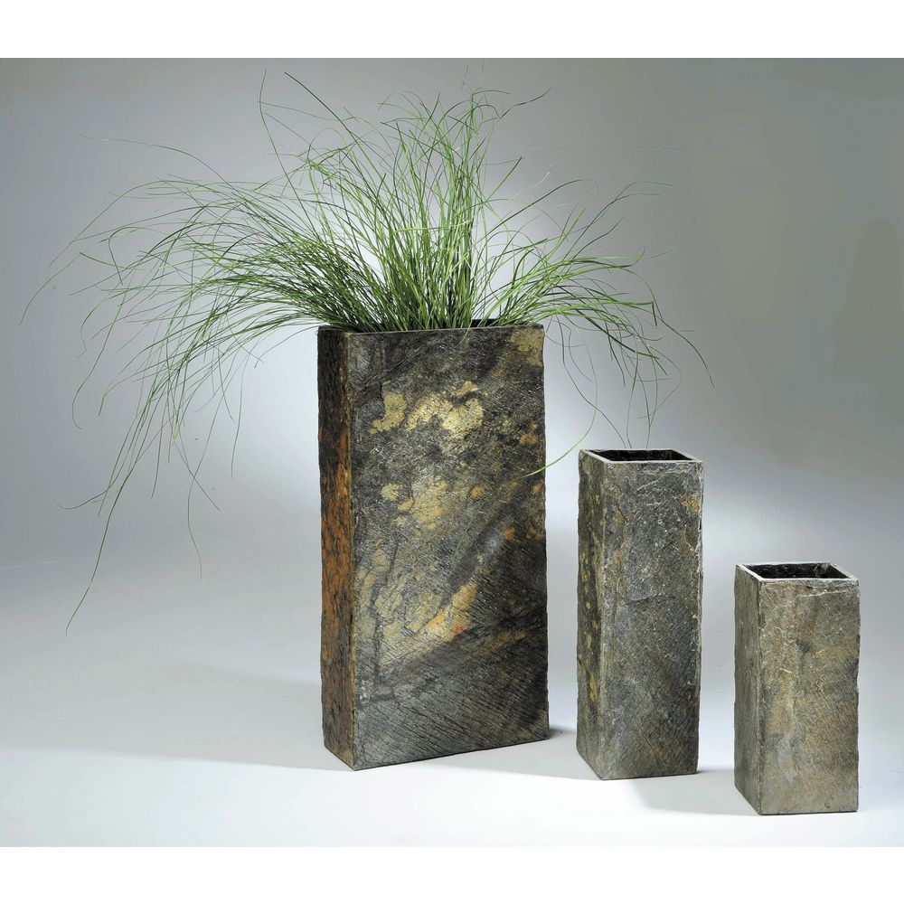 Slate Vase Short 5 L X 4 3 4 W X 11 3 4 H