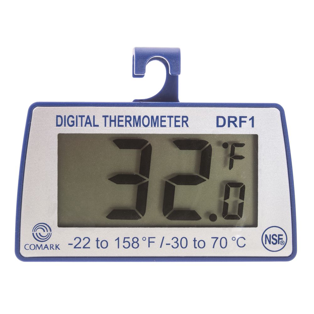 Comark Blue Plastic Refrigerator/Freezer Thermometer -22° to 158°F