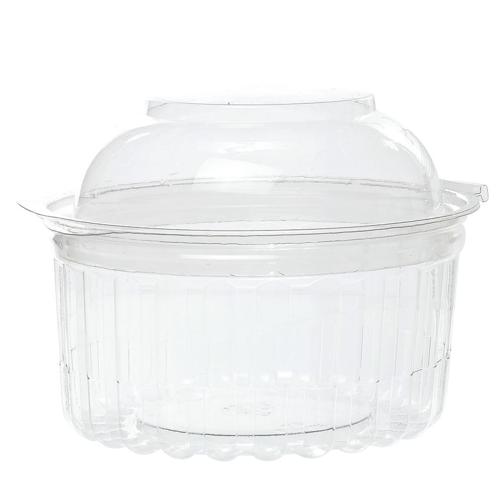 CUP, CLEAR, 12 OZ, DELI, W/HINGED DOME