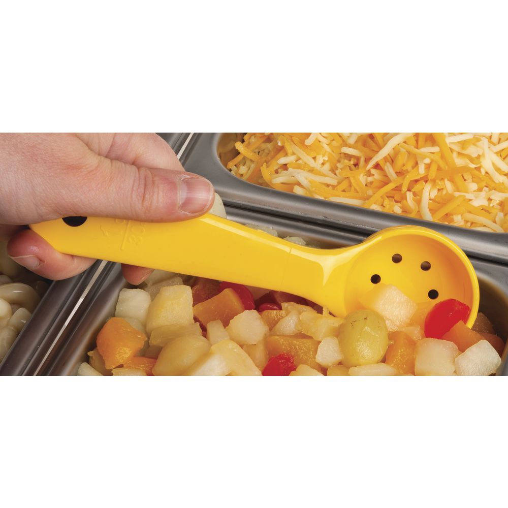 Carlisle Measure Miser® 1 oz Yellow Short Handle Perforated