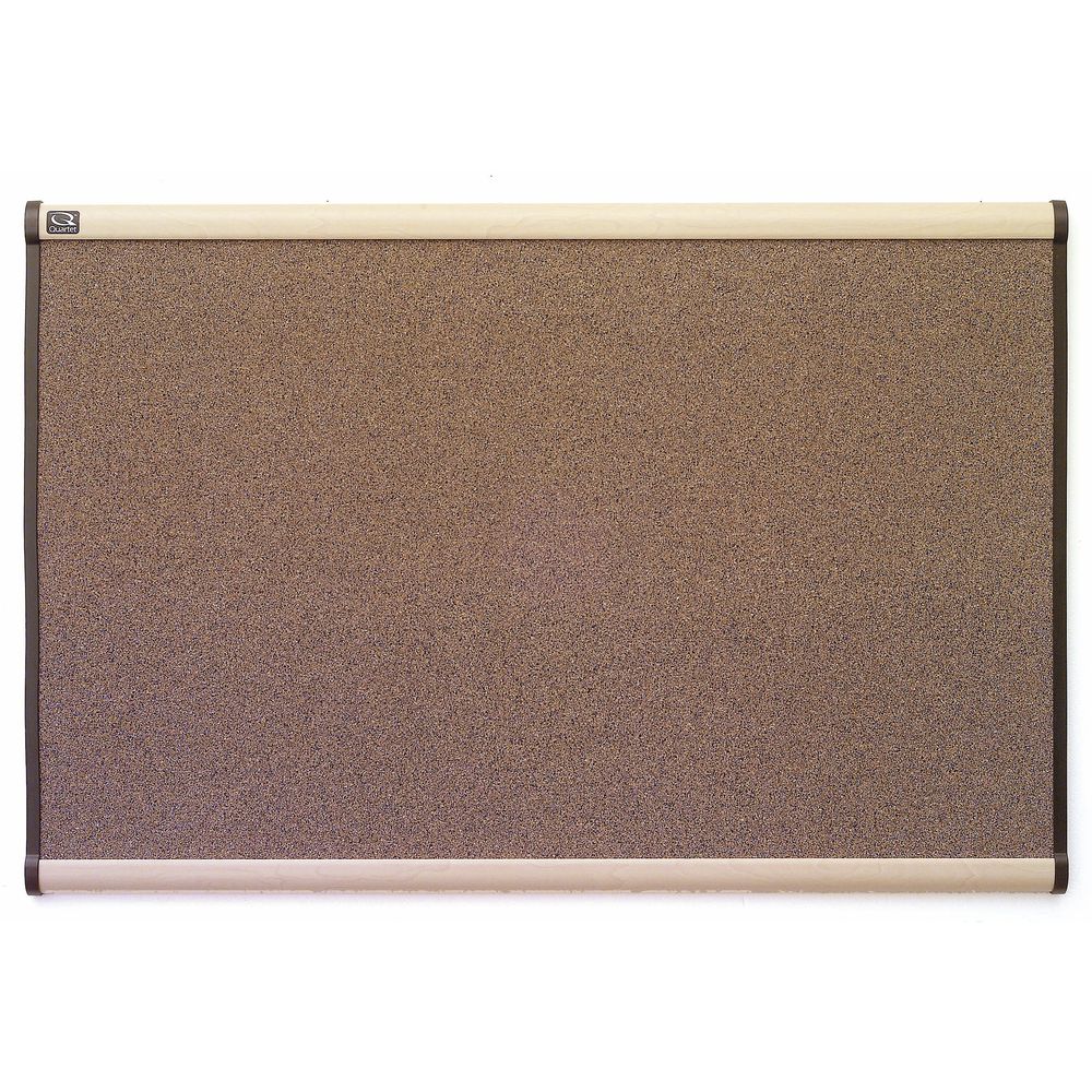 Acco Prestige™ Cork Bulletin Board Maple Frame 48"L x 36"H