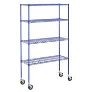 Cenpro Racks CenPro 30V-165 HD Blue Epoxy Mobile 4-Shelf Kit - 72