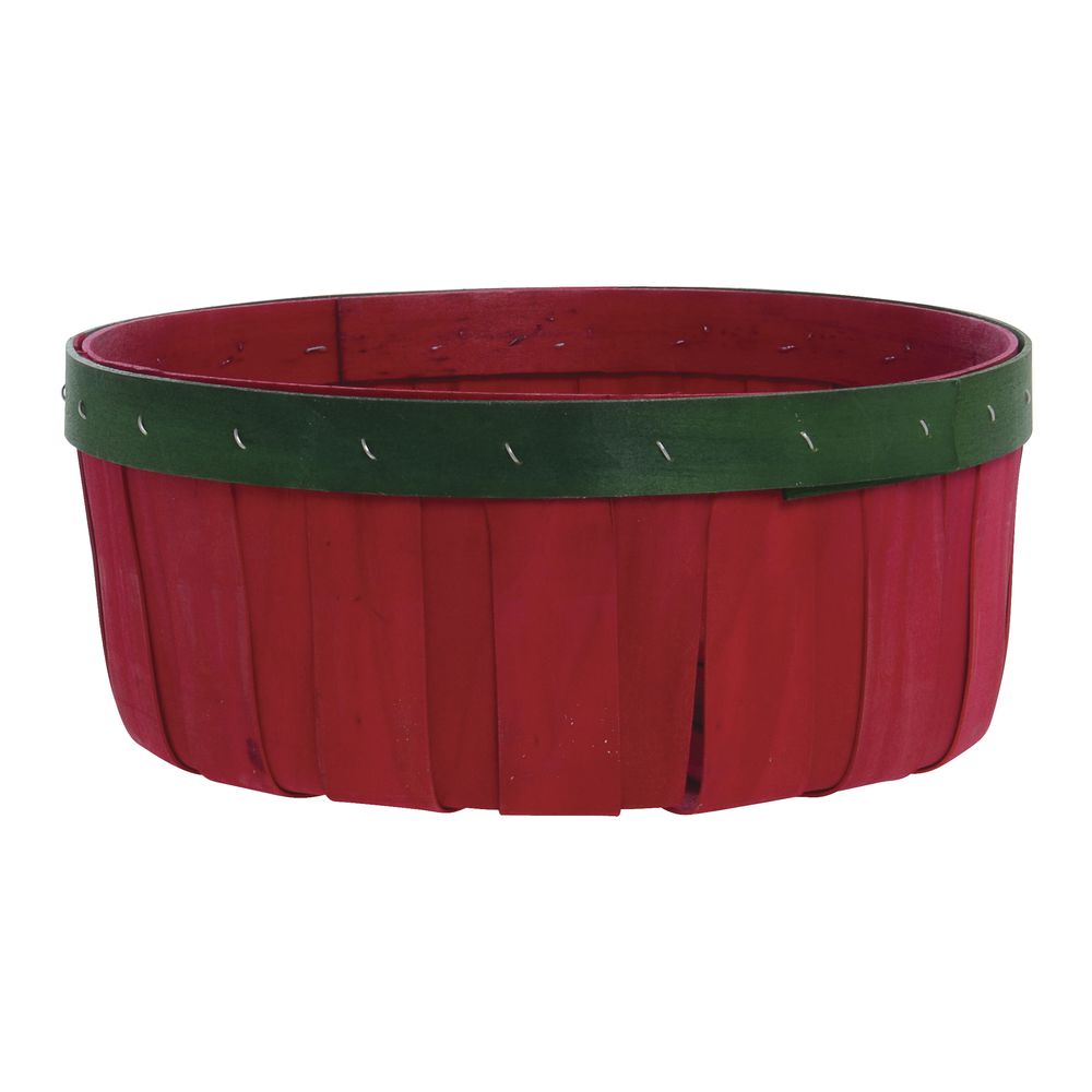 Bushel Basket 1 Bushel Chipwood With Side Handles 18"Dia x 12"H