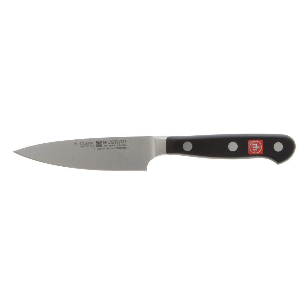Wusthof Classic Stainless Steel Extra Wide Paring Knife with Black