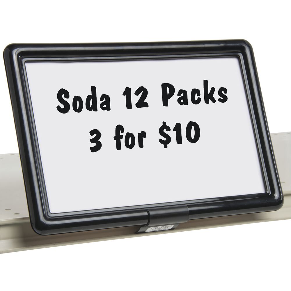 Pvc Sign Frame Black Plastic Sign Frame With Front View Adaptor - 11
