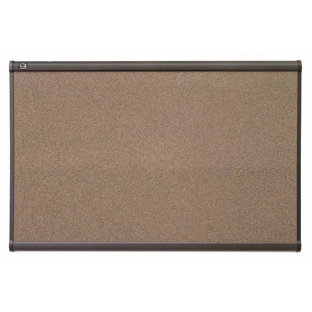 Acco Prestige™ Cork Bulletin Board Graphite Frame 48"L x 36"H