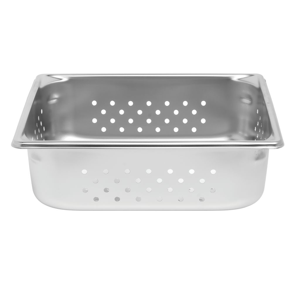 Vollrath 30113 2/3 Size 1 1/4 Deep Stainless Steel Perforated