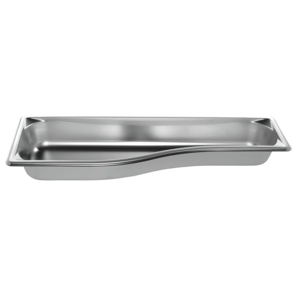 Vollrath Wild Pan Half Long Curved Stainless Steel 20 1/4"L x 6 2/5"W x 2 1/2"H