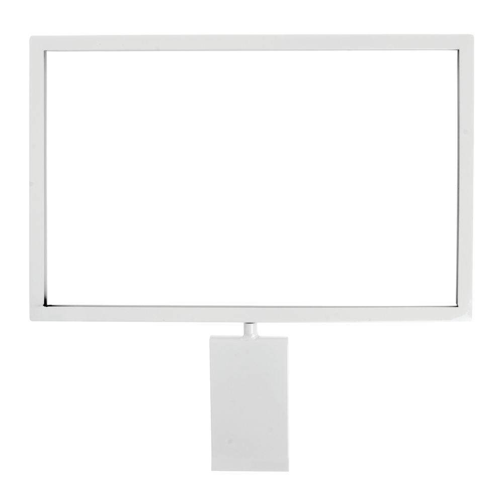 Metal Slatwall Sign Holder, 11" x 7" Horizontal