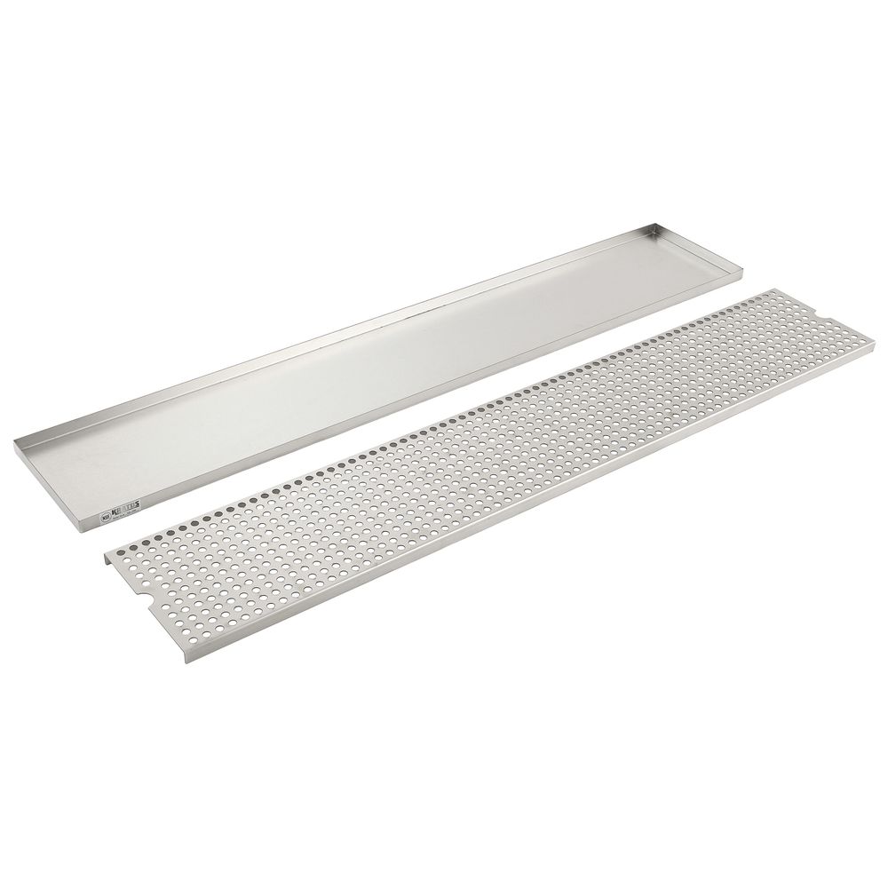 HUBERT® Slanted Stainless Steel Ice Display Riser - 45
